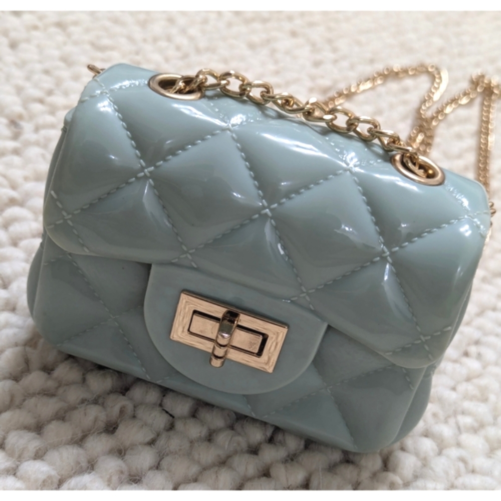 Quilted Jelly Crossover Shoulder Mini Bag
